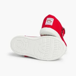 Zapatillas<Pisamonas Zapatillas Lona Niña Con Hebilla Y Puntera De Goma