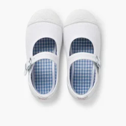 Zapatillas<Pisamonas Zapatillas Lona Niña Con Hebilla Y Puntera De Goma