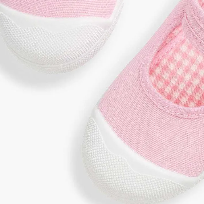 Zapatillas<Pisamonas Zapatillas Lona Niña Con Hebilla Y Puntera De Goma