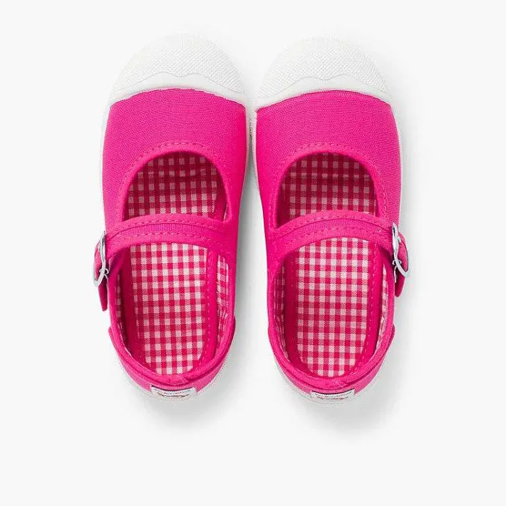 Zapatillas<Pisamonas Zapatillas Lona Niña Con Hebilla Y Puntera De Goma