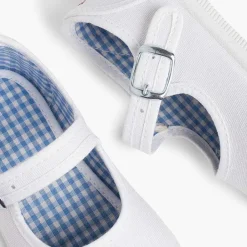 Zapatillas<Pisamonas Zapatillas Lona Niña Con Hebilla Y Puntera De Goma