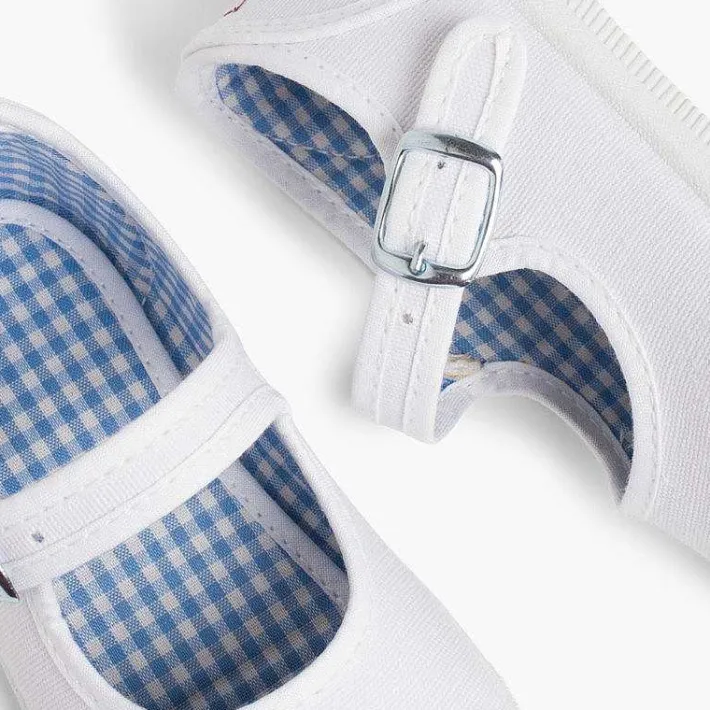 Zapatillas<Pisamonas Zapatillas Lona Niña Con Hebilla Y Puntera De Goma