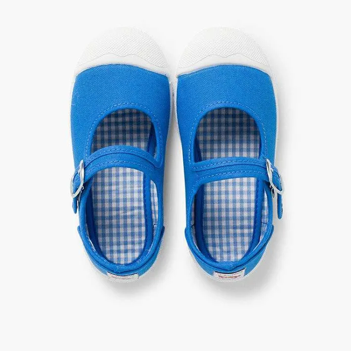 Zapatillas<Pisamonas Zapatillas Lona Niña Con Hebilla Y Puntera De Goma