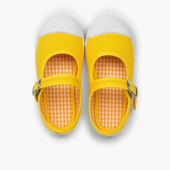 Zapatillas<Pisamonas Zapatillas Lona Niña Con Hebilla Y Puntera De Goma
