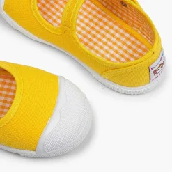 Zapatillas<Pisamonas Zapatillas Lona Niña Con Hebilla Y Puntera De Goma