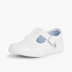 Zapatillas<Pisamonas Zapatillas Lona Niños Puntera Goma Tipo Pepitos