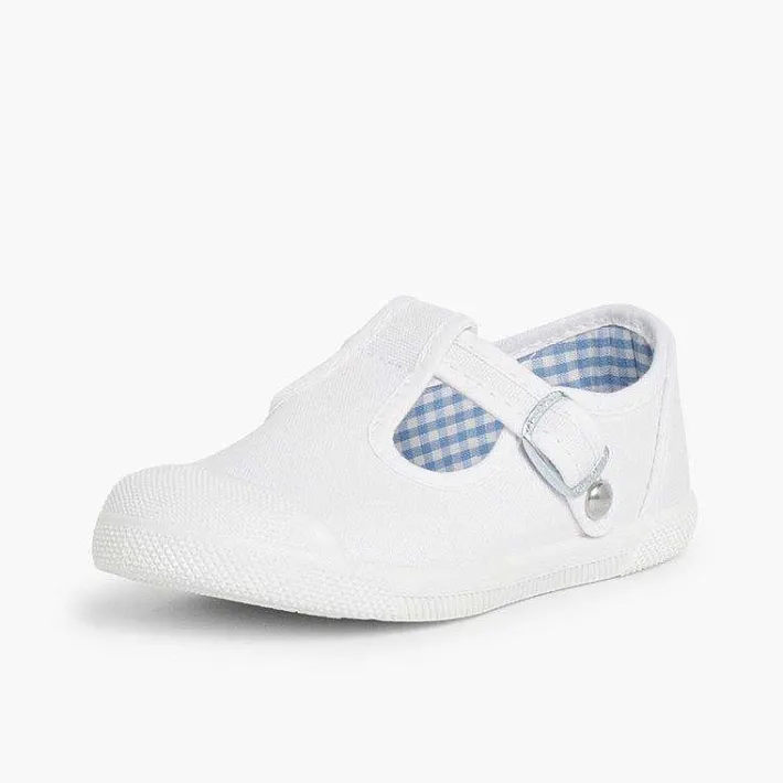 Zapatillas<Pisamonas Zapatillas Lona Niños Puntera Goma Tipo Pepitos