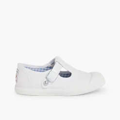Zapatillas<Pisamonas Zapatillas Lona Niños Puntera Goma Tipo Pepitos