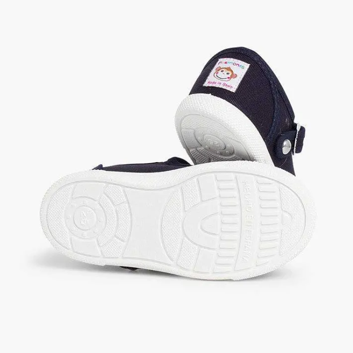 Zapatillas<Pisamonas Zapatillas Lona Niños Puntera Goma Tipo Pepitos