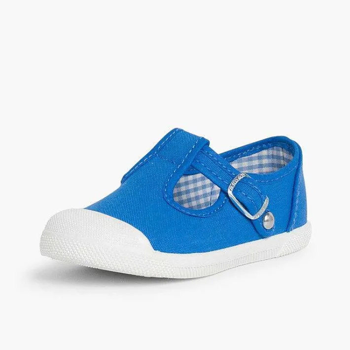 Zapatillas<Pisamonas Zapatillas Lona Niños Puntera Goma Tipo Pepitos