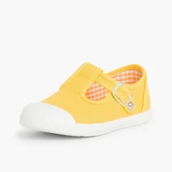 Zapatillas<Pisamonas Zapatillas Lona Niños Puntera Goma Tipo Pepitos