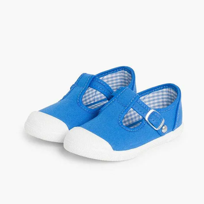 Zapatillas<Pisamonas Zapatillas Lona Niños Puntera Goma Tipo Pepitos