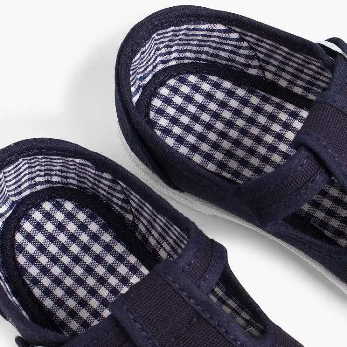 Zapatillas<Pisamonas Zapatillas Lona Niños Puntera Goma Tipo Pepitos