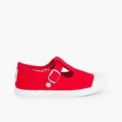Zapatillas<Pisamonas Zapatillas Lona Niños Puntera Goma Tipo Pepitos