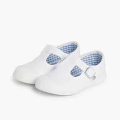 Zapatillas<Pisamonas Zapatillas Lona Niños Puntera Goma Tipo Pepitos