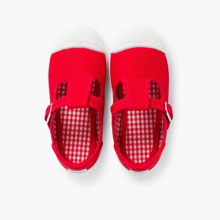 Zapatillas<Pisamonas Zapatillas Lona Niños Puntera Goma Tipo Pepitos