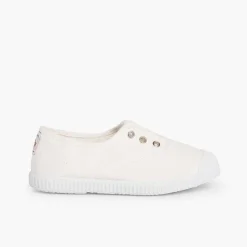Zapatillas<Pisamonas Zapatillas Lona Punta Goma Sin Cordones
