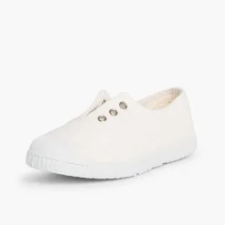 Zapatillas<Pisamonas Zapatillas Lona Punta Goma Sin Cordones