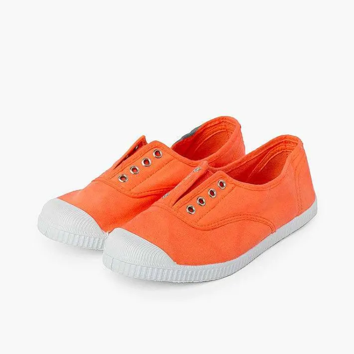 Zapatillas<Pisamonas Zapatillas Lona Punta Goma Sin Cordones