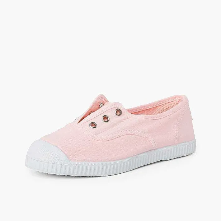 Zapatillas<Pisamonas Zapatillas Lona Punta Goma Sin Cordones