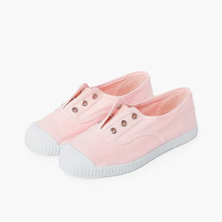 Zapatillas<Pisamonas Zapatillas Lona Punta Goma Sin Cordones