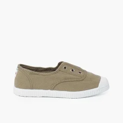 Zapatillas<Pisamonas Zapatillas Lona Punta Goma Sin Cordones