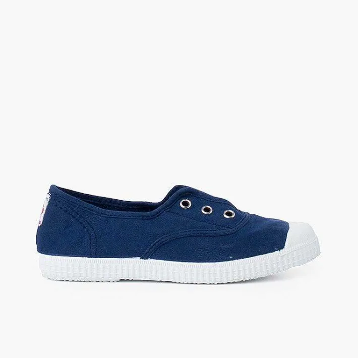 Zapatillas<Pisamonas Zapatillas Lona Punta Goma Sin Cordones
