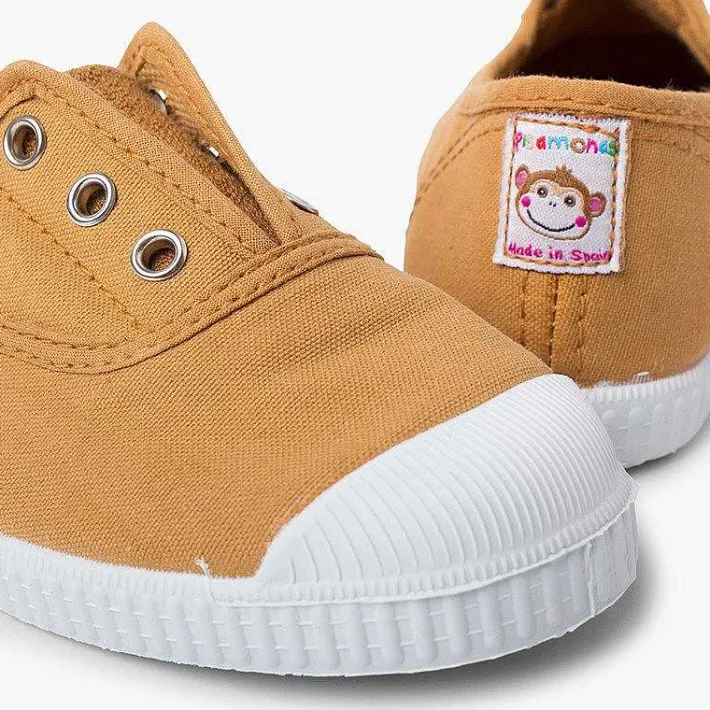 Zapatillas<Pisamonas Zapatillas Lona Punta Goma Sin Cordones