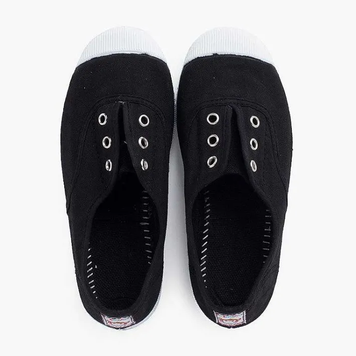 Zapatillas<Pisamonas Zapatillas Lona Punta Goma Sin Cordones