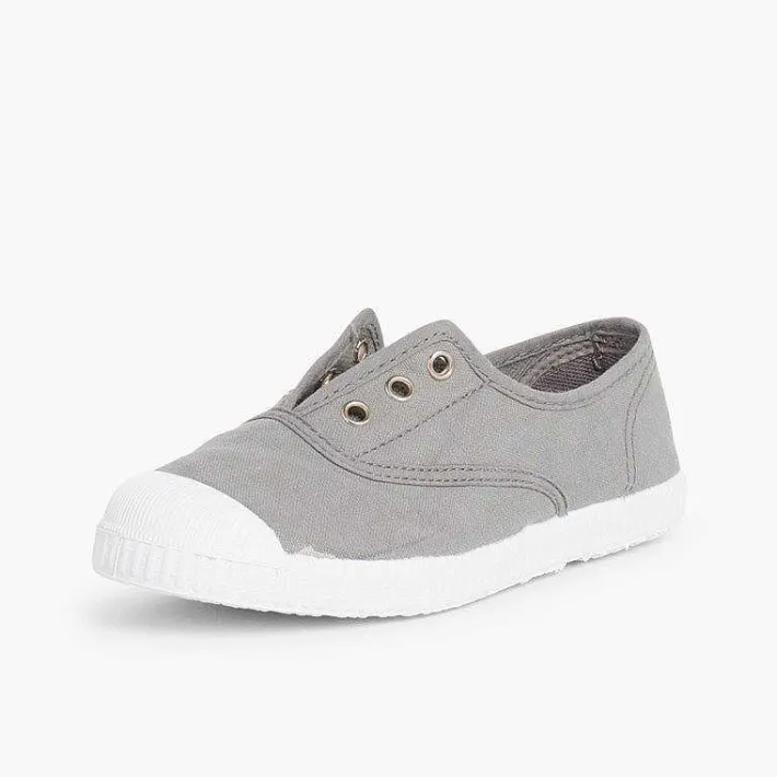 Zapatillas<Pisamonas Zapatillas Lona Punta Goma Sin Cordones