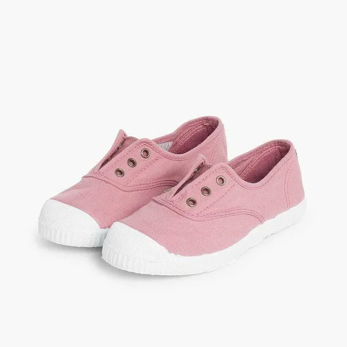 Zapatillas<Pisamonas Zapatillas Lona Punta Goma Sin Cordones