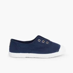 Zapatillas<Pisamonas Zapatillas Lona Punta Goma Sin Cordones