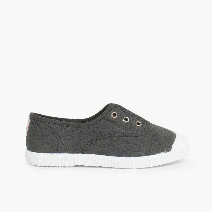 Zapatillas<Pisamonas Zapatillas Lona Punta Goma Sin Cordones