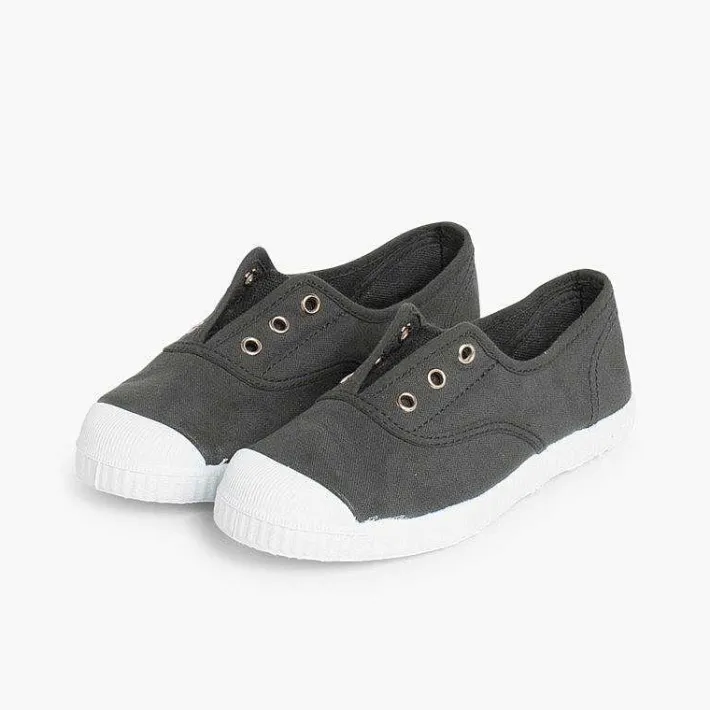 Zapatillas<Pisamonas Zapatillas Lona Punta Goma Sin Cordones