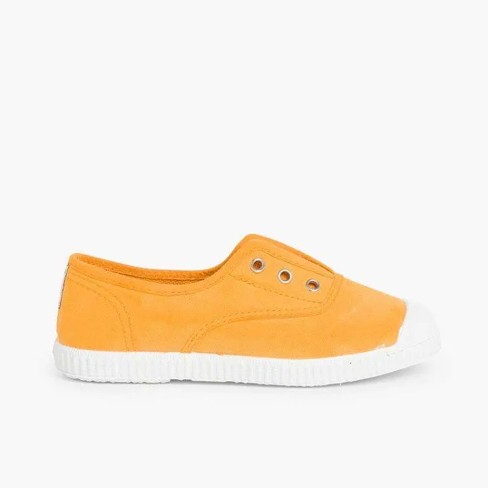 Zapatillas<Pisamonas Zapatillas Lona Punta Goma Sin Cordones