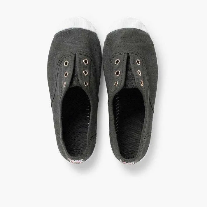 Zapatillas<Pisamonas Zapatillas Lona Punta Goma Sin Cordones