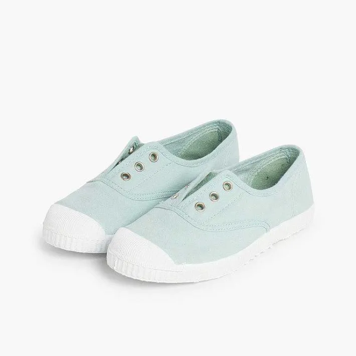 Zapatillas<Pisamonas Zapatillas Lona Punta Goma Sin Cordones