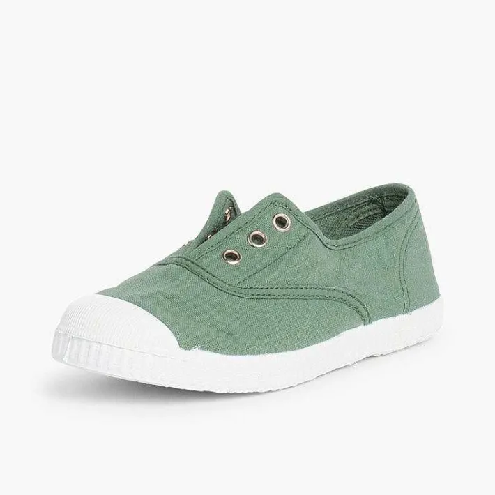 Zapatillas<Pisamonas Zapatillas Lona Punta Goma Sin Cordones