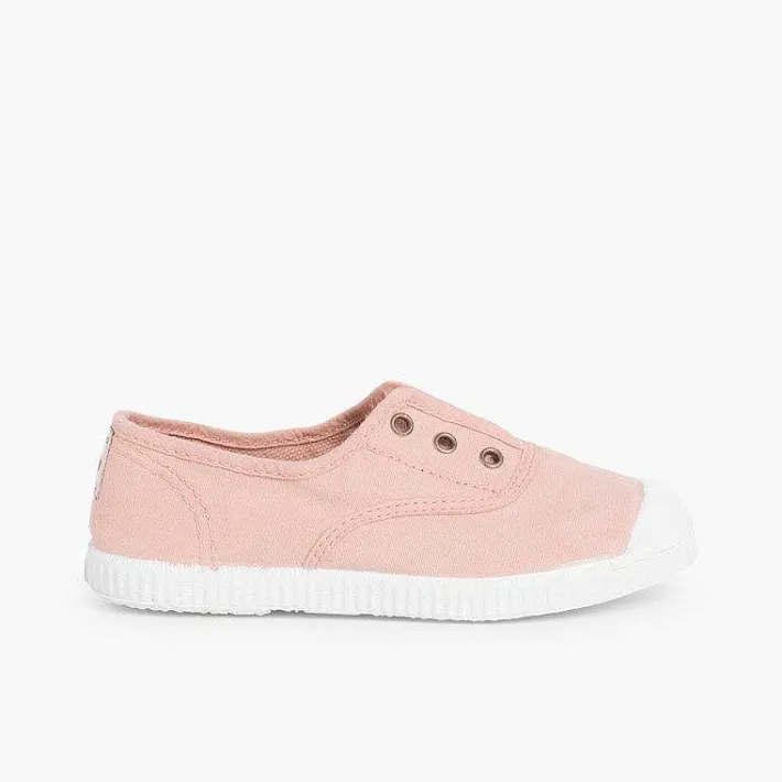 Zapatillas<Pisamonas Zapatillas Lona Punta Goma Sin Cordones