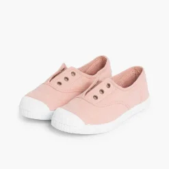 Zapatillas<Pisamonas Zapatillas Lona Punta Goma Sin Cordones