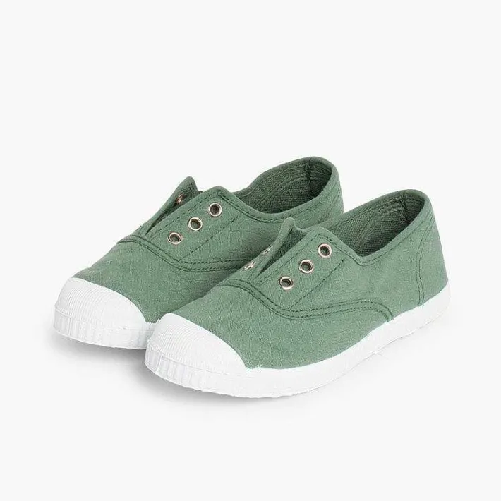 Zapatillas<Pisamonas Zapatillas Lona Punta Goma Sin Cordones
