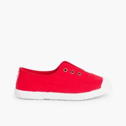 Zapatillas<Pisamonas Zapatillas Lona Punta Goma Sin Cordones