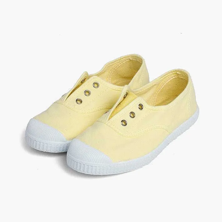 Zapatillas<Pisamonas Zapatillas Lona Punta Goma Sin Cordones