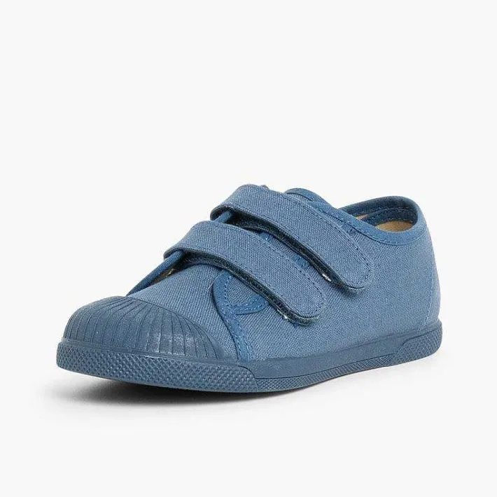 Zapatillas<Pisamonas Zapatillas Lona Puntera Goma Dos Cinta Adhesiva