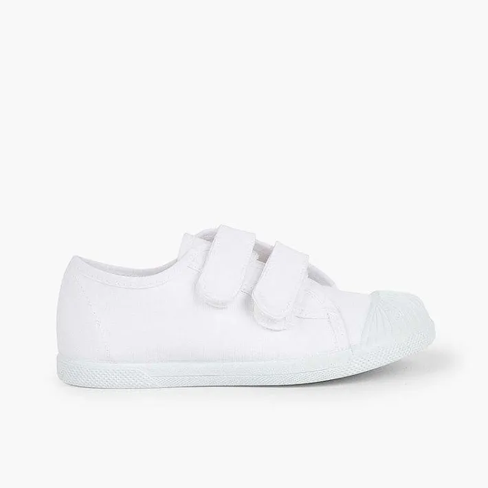 Zapatillas<Pisamonas Zapatillas Lona Puntera Goma Dos Cinta Adhesiva
