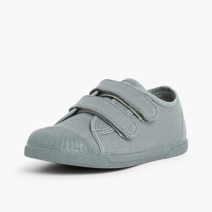 Zapatillas<Pisamonas Zapatillas Lona Puntera Goma Dos Cinta Adhesiva