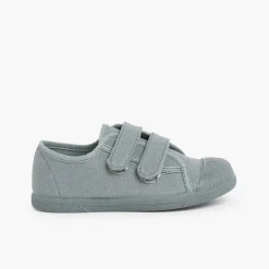 Zapatillas<Pisamonas Zapatillas Lona Puntera Goma Dos Cinta Adhesiva