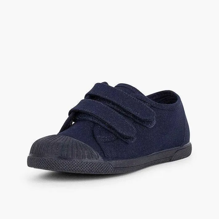 Zapatillas<Pisamonas Zapatillas Lona Puntera Goma Dos Cinta Adhesiva