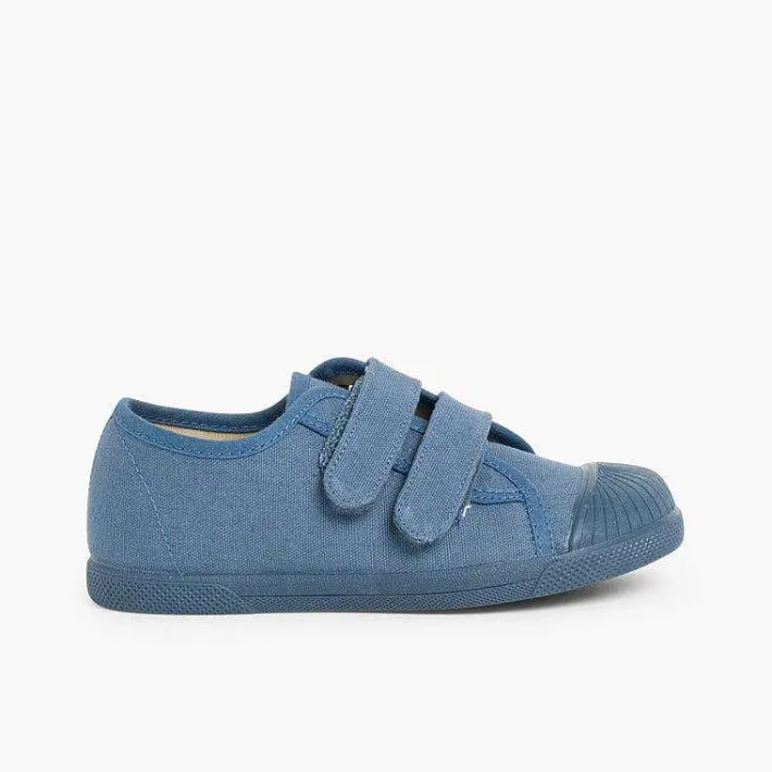 Zapatillas<Pisamonas Zapatillas Lona Puntera Goma Dos Cinta Adhesiva