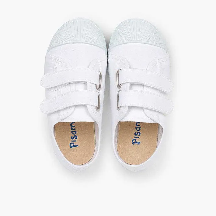 Zapatillas<Pisamonas Zapatillas Lona Puntera Goma Dos Cinta Adhesiva